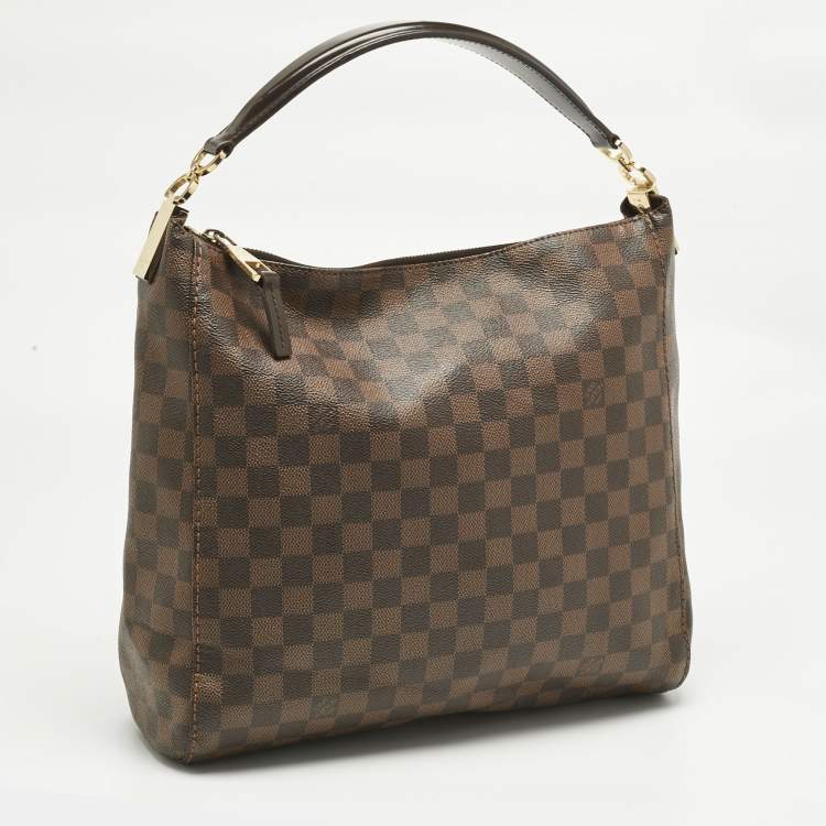 Pre Owned Louis Vuitton Damier Ebene Canvas Portobello PM Bag