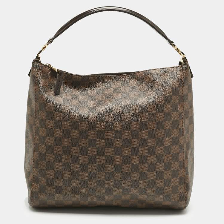 Pre Owned Louis Vuitton Damier Ebene Canvas Portobello PM Bag