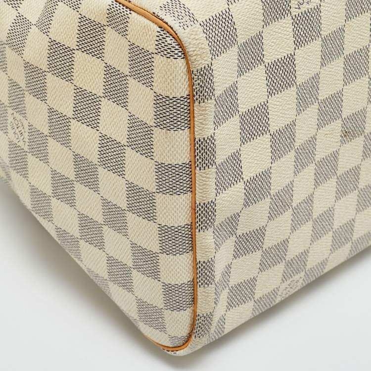 Pre Owned Louis Vuitton Damier Azur Canvas Speedy 30 Bag