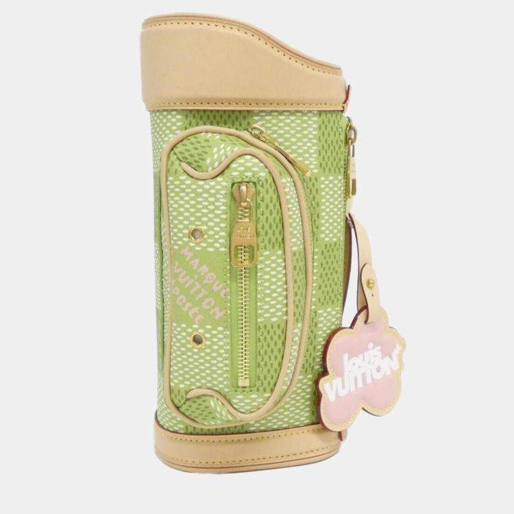 Pre Owned Louis Vuitton Green Damier Golf Mini Handbag