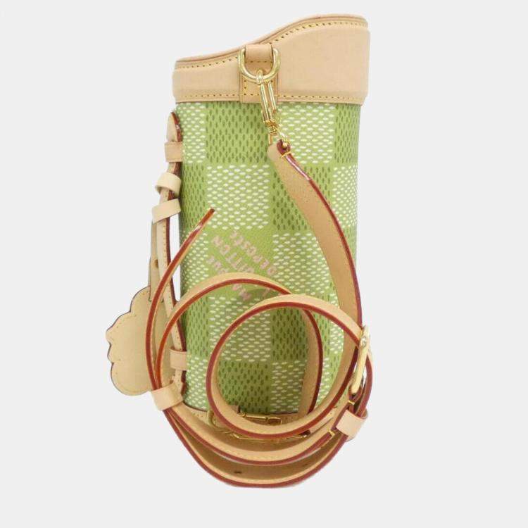 Pre Owned Louis Vuitton Green Damier Golf Mini Handbag