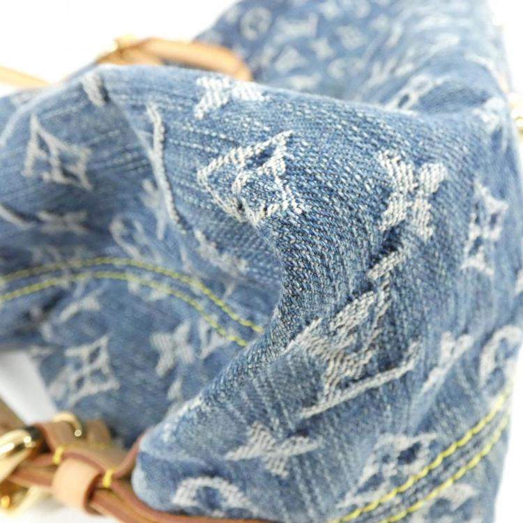 Pre Owned Louis Vuitton Blue Monogram Denim Neo Cabby GM Handbag