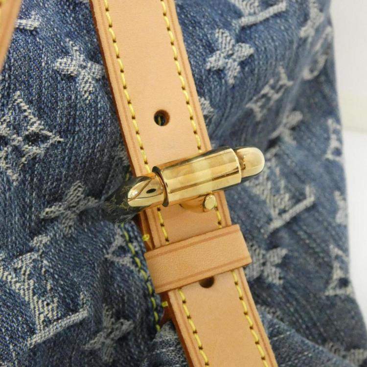 Pre Owned Louis Vuitton Blue Monogram Denim Neo Cabby GM Handbag