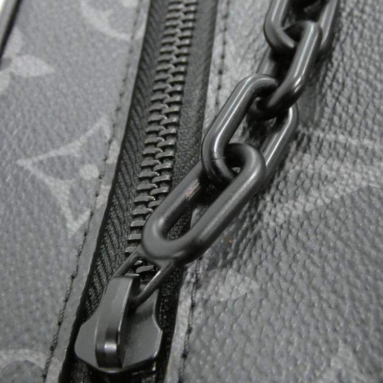 Pre Owned Louis Vuitton Black Monogram Eclipse Mini Soft Trunk Shoulder Bag