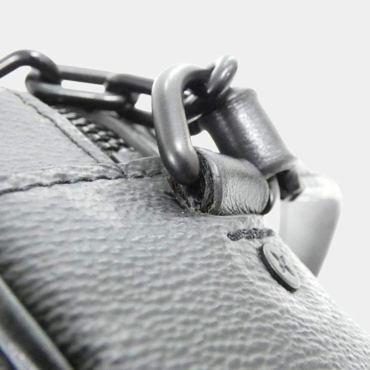 Pre Owned Louis Vuitton Black Monogram Eclipse Mini Soft Trunk Shoulder Bag
