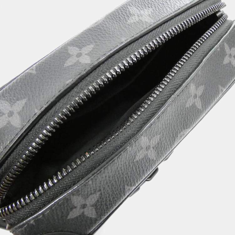 Pre Owned Louis Vuitton Black Monogram Eclipse Mini Soft Trunk Shoulder Bag