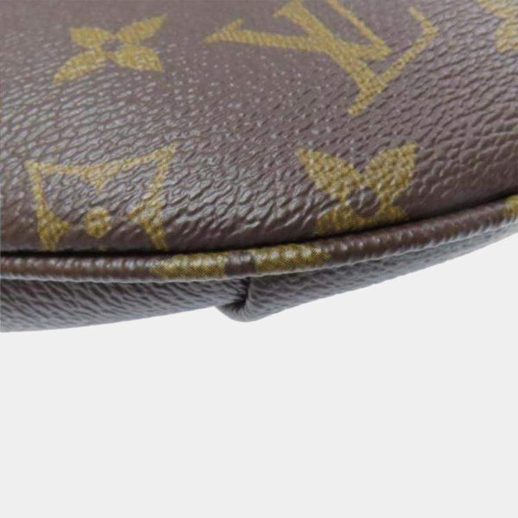 Pre Owned Louis Vuitton High-Rise Brown Monogram Canvas Hip Bag/Waist Bag 