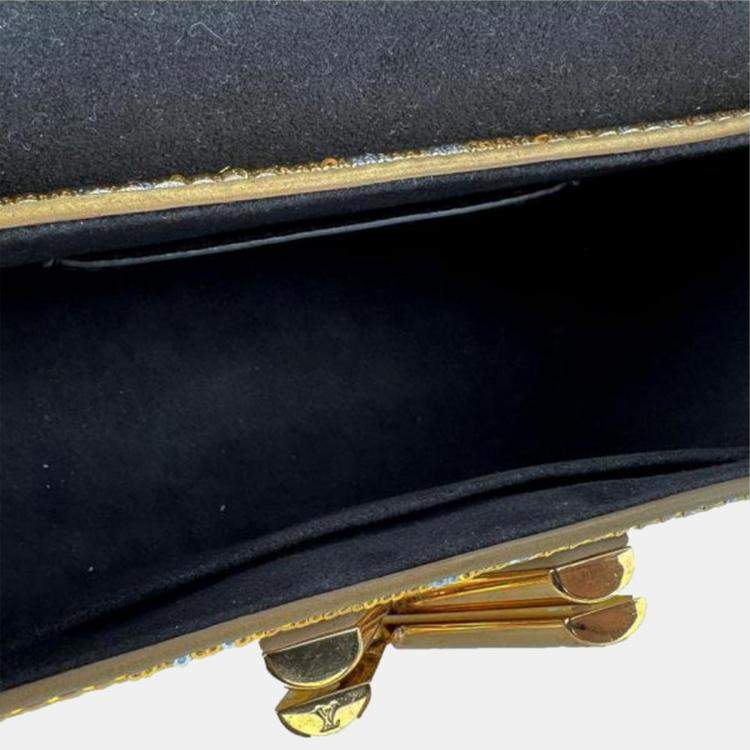 Pre Owned Louis Vuitton Twist PM  Gold Silver Sequin  Shoulder Bag