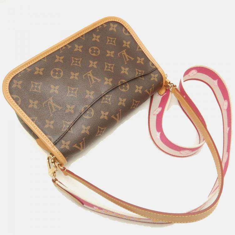 Pre Owned Louis Vuitton Monogram Diane M45985 Shoulder Bag Fuchsia