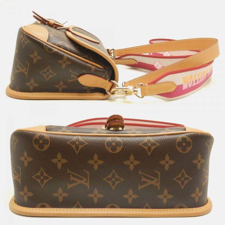 Pre Owned Louis Vuitton Monogram Diane M45985 Shoulder Bag Fuchsia