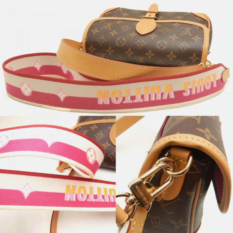 Pre Owned Louis Vuitton Monogram Diane M45985 Shoulder Bag Fuchsia