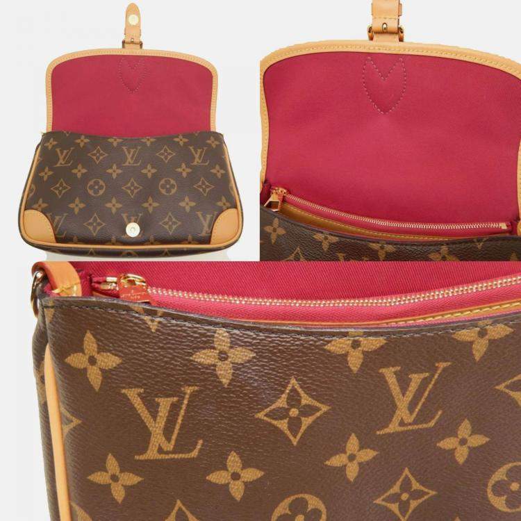 Pre Owned Louis Vuitton Monogram Diane M45985 Shoulder Bag Fuchsia