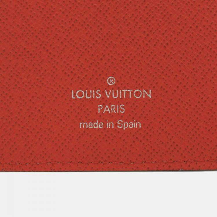 Pre Owned Louis Vuitton Portefeuille Brazza Epi Leather Red Long Wallet