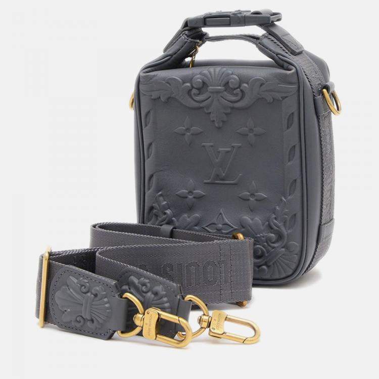 Pre Owned Louis Vuitton Cruiser Messenger Shoulder Bag Grey