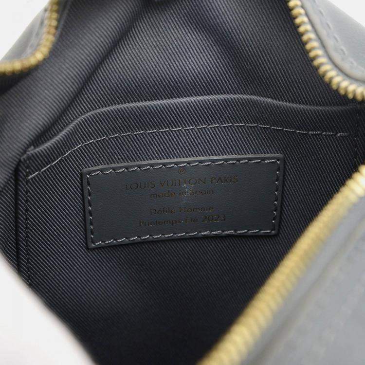 Pre Owned Louis Vuitton Cruiser Messenger Shoulder Bag Grey