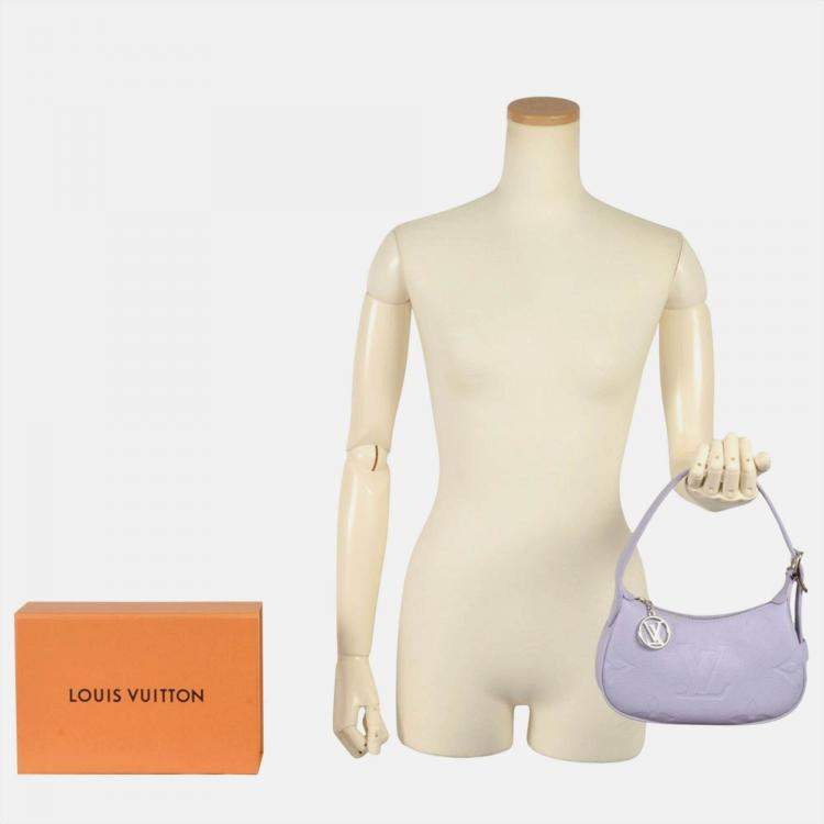 Pre Owned Louis Vuitton Mini Moon Shoulder Bag Monogram Empreinte Purple