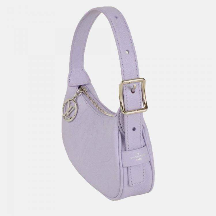 Pre Owned Louis Vuitton Mini Moon Shoulder Bag Monogram Empreinte Purple
