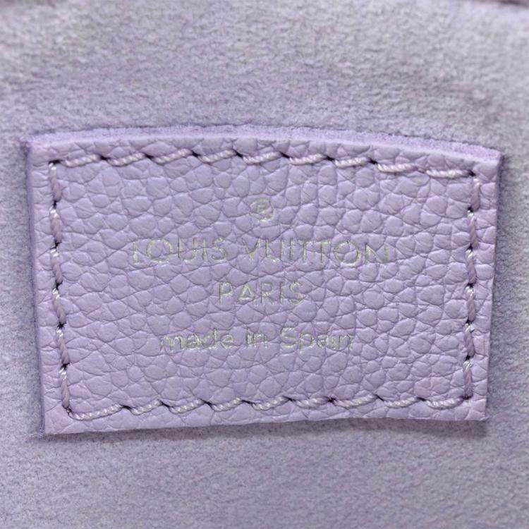 Pre Owned Louis Vuitton Mini Moon Shoulder Bag Monogram Empreinte Purple