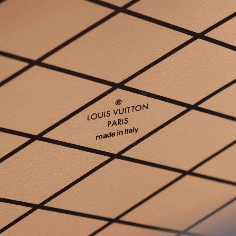 Pre Owned Louis Vuitton Petite Boite Chapeau Handbag Leather  Beige/Black