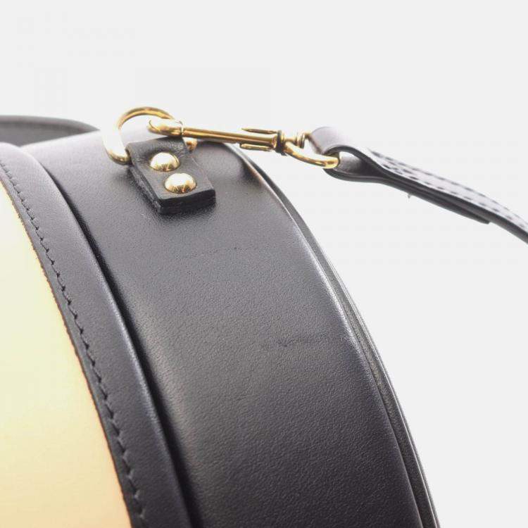 Pre Owned Louis Vuitton Petite Boite Chapeau Handbag Leather  Beige/Black