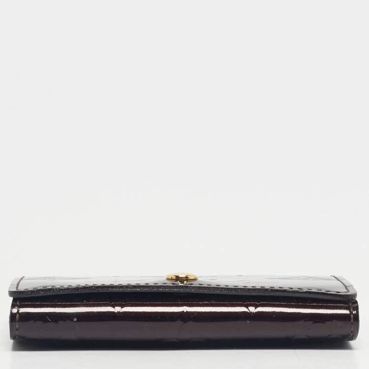 Pre Owned  Louis Vuitton Amarante Monogram Vernis Business Card Holder