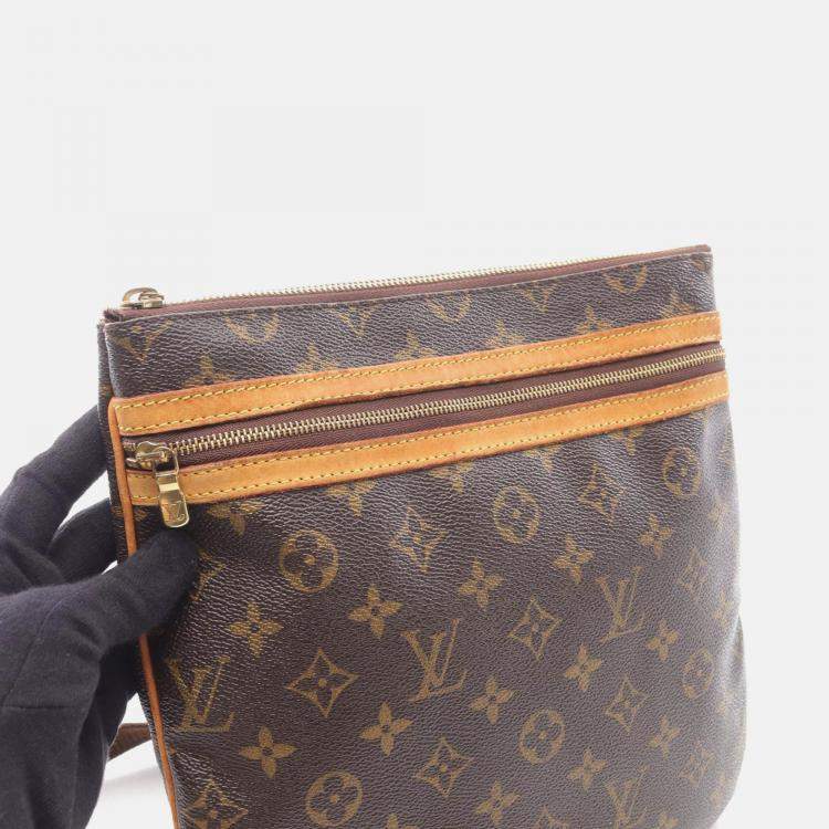 Pre Owned Louis Vuitton Pochette Bosphorele Shoulder Bag  Monogram Canvas