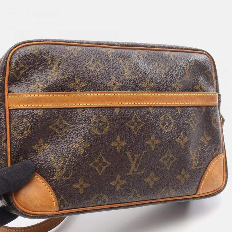 Pre Owned Louis Vuitton Blois Crossbody Shoulder Bag  Monogram Canvas Brown