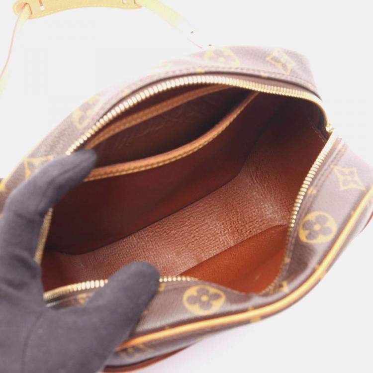 Pre Owned Louis Vuitton Blois Crossbody Shoulder Bag  Monogram Canvas Brown