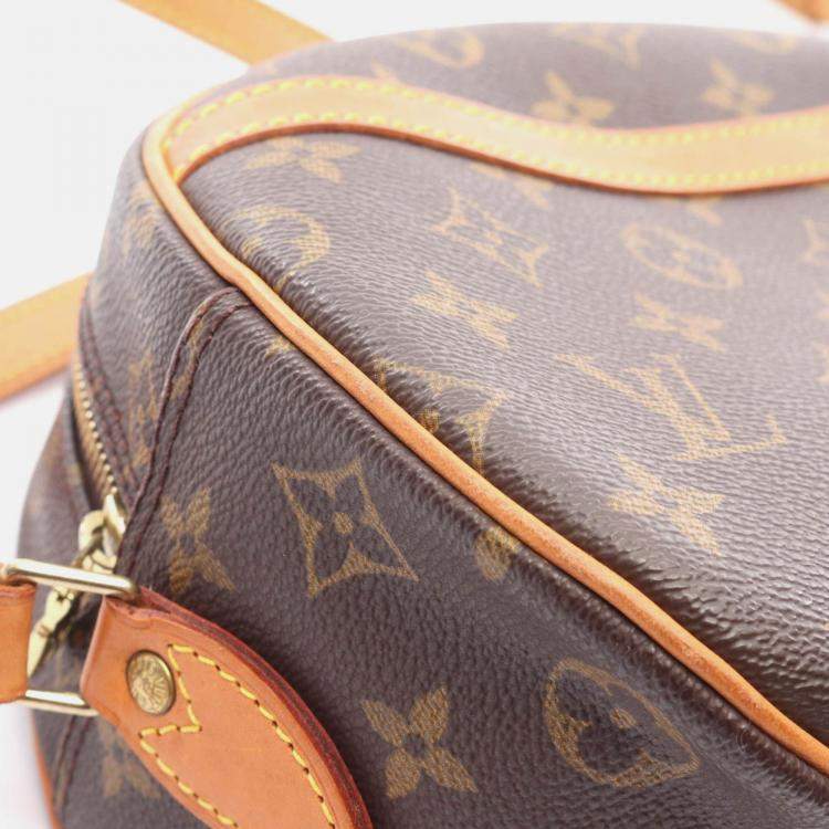 Pre Owned Louis Vuitton Blois Crossbody Shoulder Bag  Monogram Canvas Brown