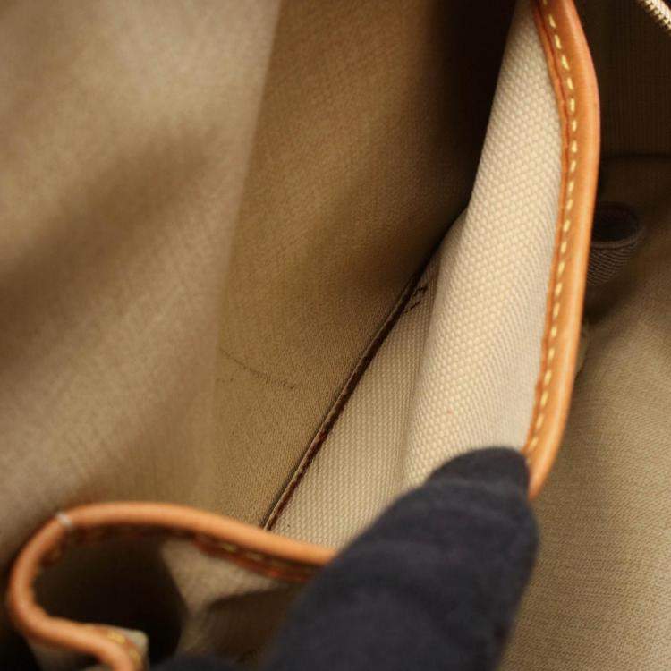 Pre Owned Louis Vuitton Deauville Bowling Vanity Handbag  Monogram Canvas