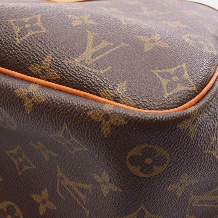 Pre Owned Louis Vuitton Deauville Bowling Vanity Handbag  Monogram Canvas