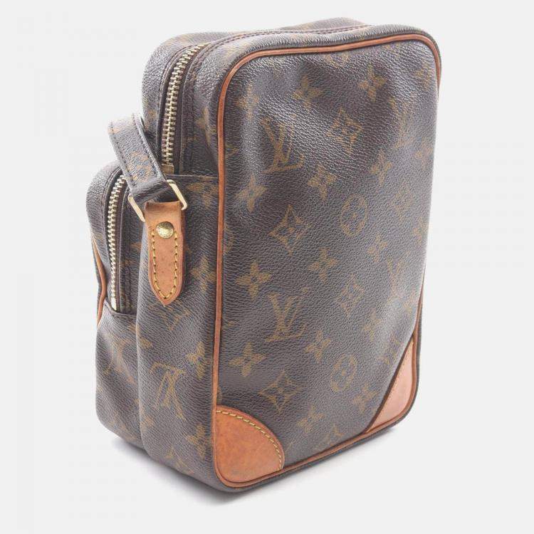 Pre Owned Louis Vuitton Amazon Crossbody Shoulder Bag  Monogram Canvas Brown