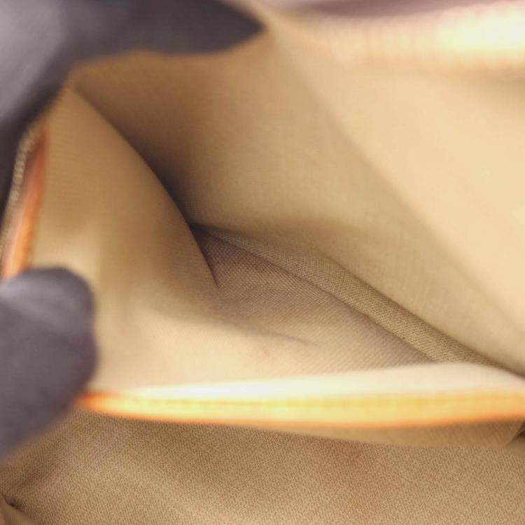 Pre Owned Louis Vuitton Deauville Bowling Vanity Handbag  Monogram Canvas