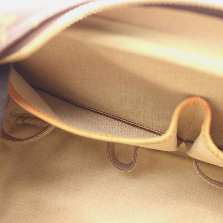 Pre Owned Louis Vuitton Deauville Bowling Vanity Handbag  Monogram Canvas