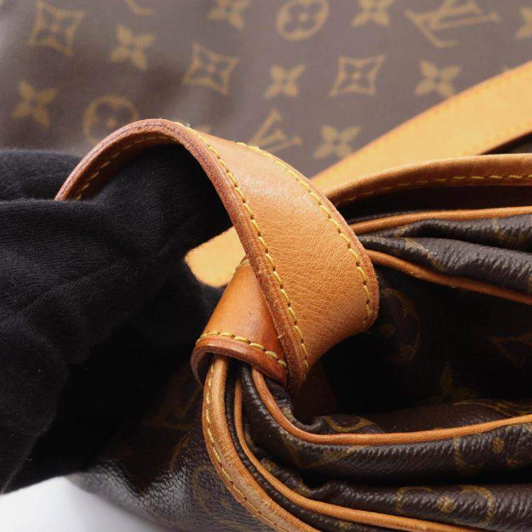 Pre Owned Louis Vuitton Samuel 35 Crossbody Shoulder Bag  Monogram Canvas Brown