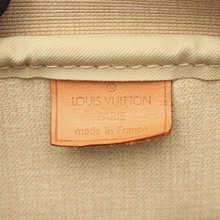 Pre Owned Louis Vuitton Deauville Handbag  Monogram Canvas Leather Brown
