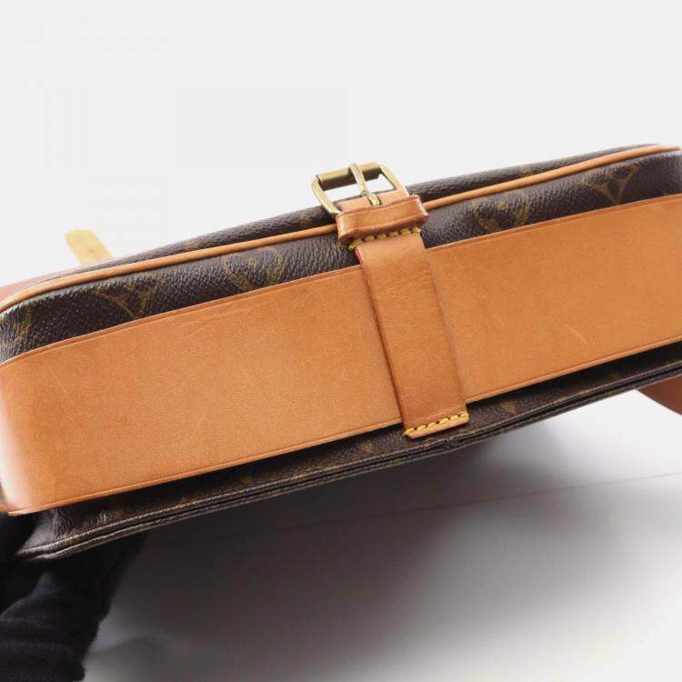 Pre Owned Louis Vuitton Cartouchiere Gm Crossbody Shoulder Bag  Monogram Canvas