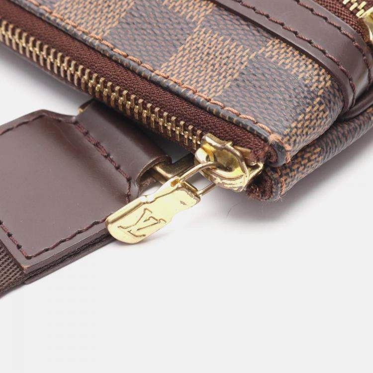 Pre Owned Louis Vuitton Pochette Bosphore Crossbody Shoulder Bag  Damier Ebene