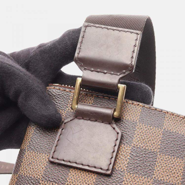 Pre Owned Louis Vuitton Pochette Bosphore Crossbody Shoulder Bag  Damier Ebene
