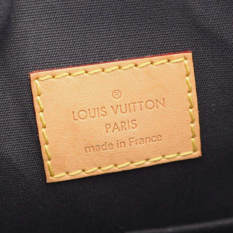 Pre Owned Louis Vuitton Alma Pm Sticker Animation Handbag  Vernis Leather White