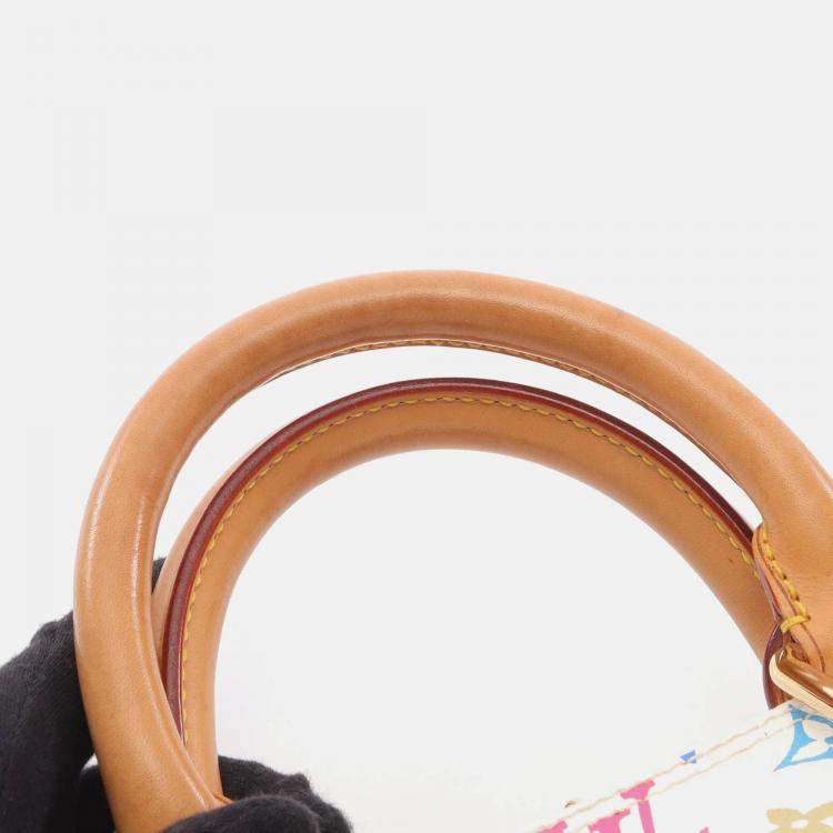 Pre Owned Louis Vuitton Alma Monogram Multicolor Canvas and Leather Top Handle Bag