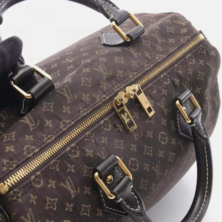 Pre Owned Louis Vuitton Speedy Bandouliere 30 Shoulder Handbag  Monogram Idylle