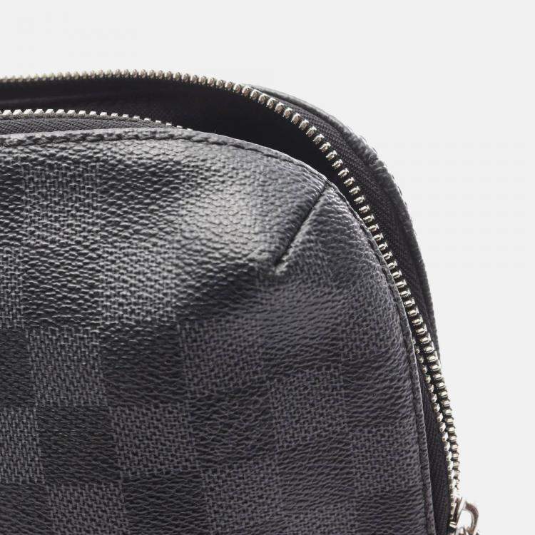 Pre Owned Louis Vuitton Pdj Porte De Couman Jules Business Bag Damier Graphite