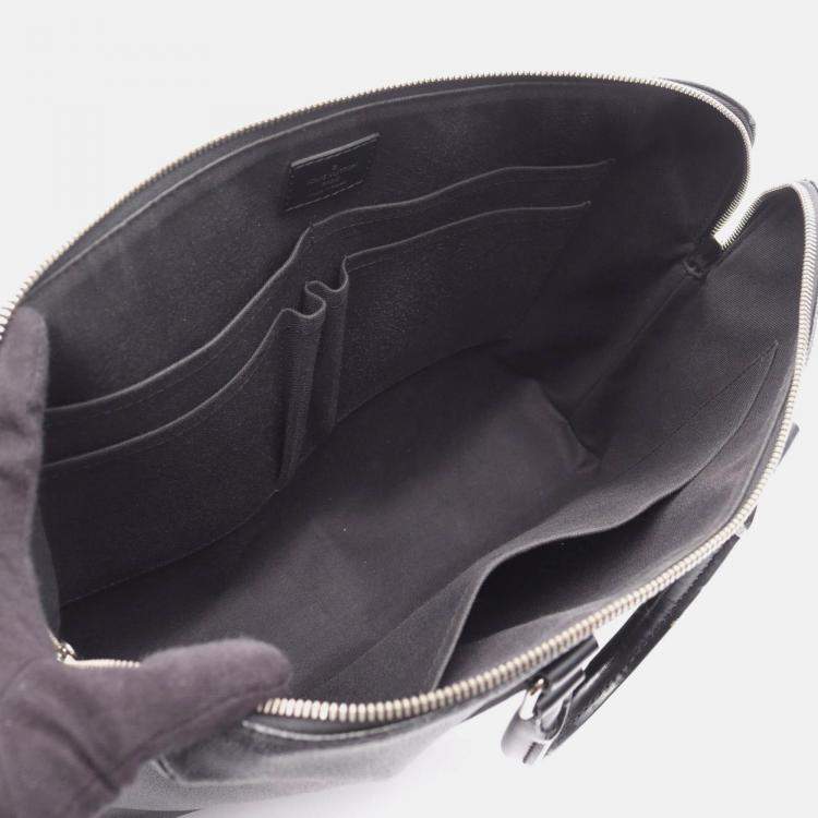 Pre Owned Louis Vuitton Pdj Porte De Couman Jules Business Bag Damier Graphite