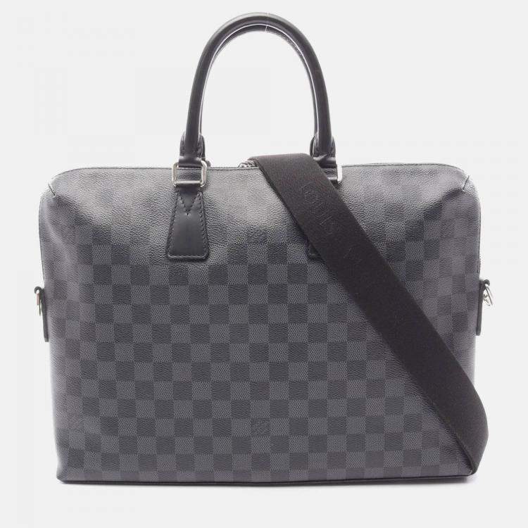 Pre Owned Louis Vuitton Pdj Porte De Couman Jules Business Bag Damier Graphite