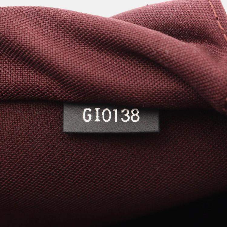 Pre Owned Louis Vuitton PDV PM Business Bag  Monogram Macassar Canvas Brown Bk