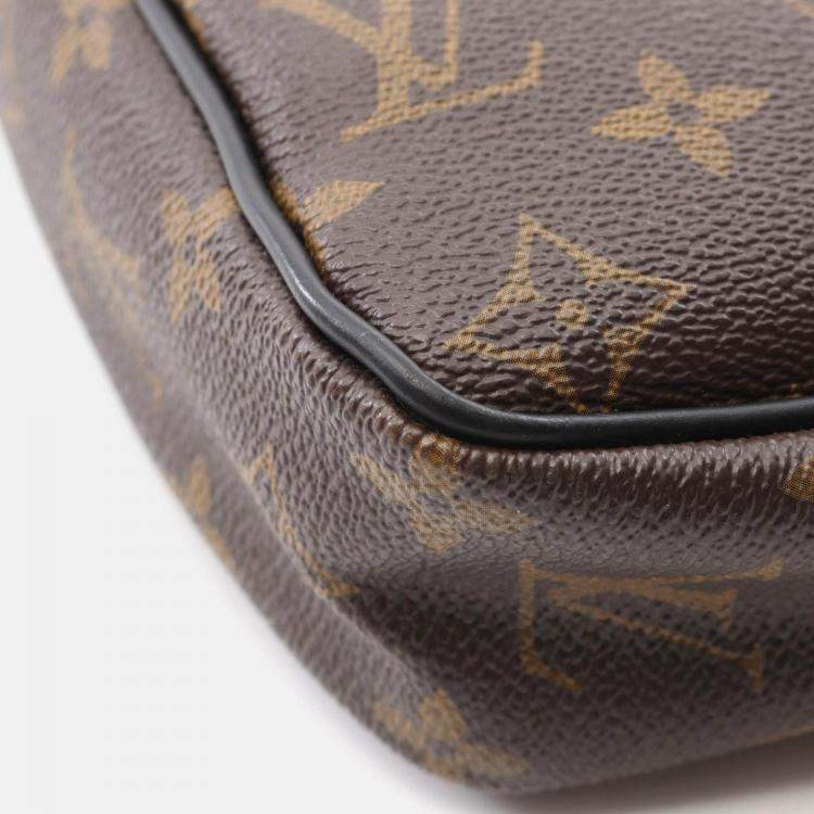 Pre Owned Louis Vuitton PDV PM Business Bag  Monogram Macassar Canvas Brown Bk