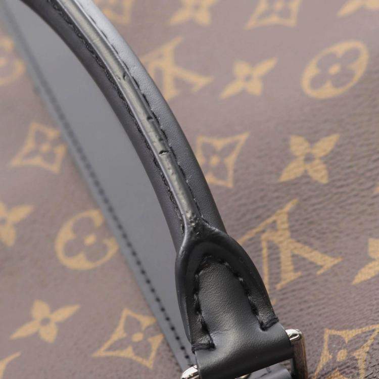 Pre Owned Louis Vuitton PDV PM Business Bag  Monogram Macassar Canvas Brown Bk