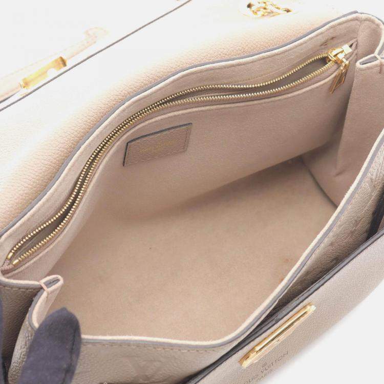 Pre Owned Louis Vuitton Vavin PM Chain Shoulder Bag  Monogram Empreinte Beige