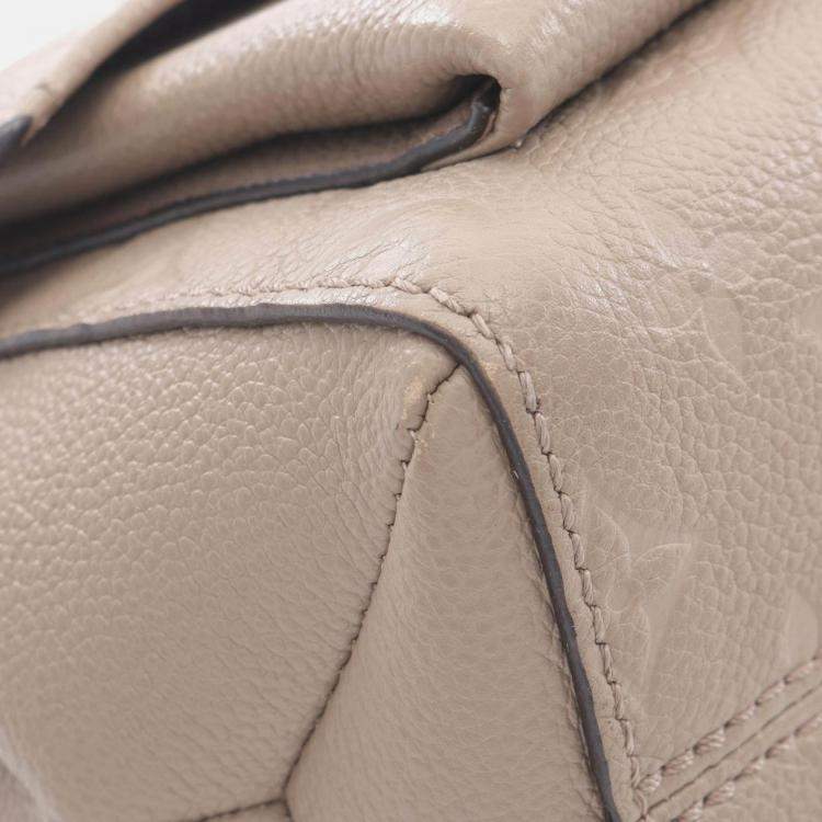 Pre Owned Louis Vuitton Vavin PM Chain Shoulder Bag  Monogram Empreinte Beige